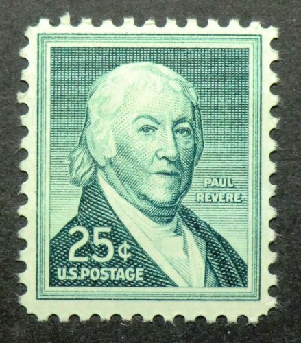 1958 Paul Revere Single 25c Postage Stamp - MNH, OG - Sc# 1048