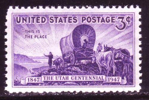 1947 Utah Centennial Single 3c Postage Stamp - Scott 950 - MNH - CT48c