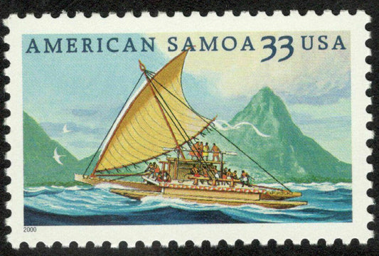 2000 American Samoa Single 33c Postage Stamp - MNH, OG - Scott 3389