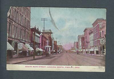 VEGAS - Posted In 1913 - Findlay, OH South Main Street Looking North - FE482