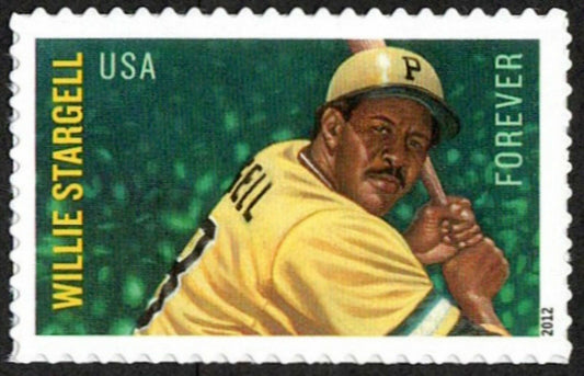 2012 Willie Stargell Black Heritage Baseball Single "Forever: Postage Stamp - MNH, OG - Scott 4696