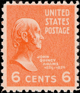 1938 President John Q. Adams  Single 6c Postage Stamp - Sc# 811 - MNH,OG