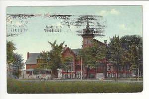Posted 1911 Norwich, NY USA Postcard- Faxton Hospital, Utica (AT53)