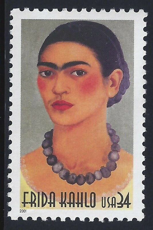 2001 Frida Kahlo Single 34c Postage Stamp - MNH, OG - Scott 3509 - CW346a
