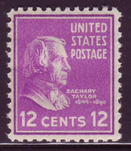 1938 President Zachary Taylor Single12c  Postage Stamp - Scott 817 -  MNH,OG