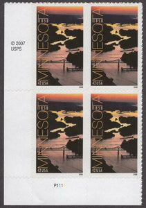 2008 Minnesota Statehood Plate Block of 4 42c - Scott# 4266 - MNH, OG - DC111