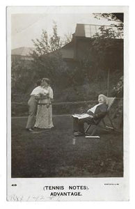 Early 1900s USA Bamforths Real Photo Postcard - Comic Tennis - (XX24)