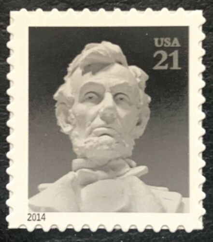 2014 Statue of Abe Lincoln Single 21c Postage Stamp - MNH, OG - Scott 4860