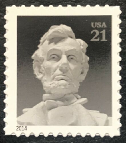 2014 Statue of Abe Lincoln Single 21c Postage Stamp - MNH, OG - Sc# 4860