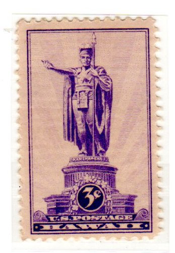 1937  Statue of Kamehameha I, Honolulu Single 3c Postage Stamp  - Sc# 799 - MNH,OG