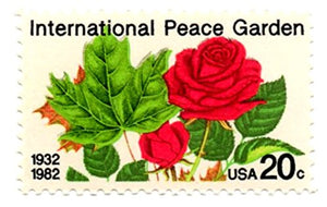 1982 International Peace Garden Single 20c Postage Stamp  - Sc# 2014 -  MNH,OG