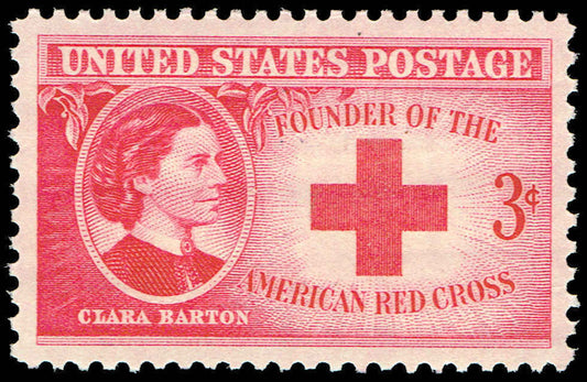 1948 Clara Barton Red Cross Founder Single 3c Stamp - MNH, OG - Scott 967 - CX933a