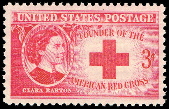 1948 Clara Barton Red Cross Founder Single 3c Stamp - MNH, OG - Sc# 967 - CX933a