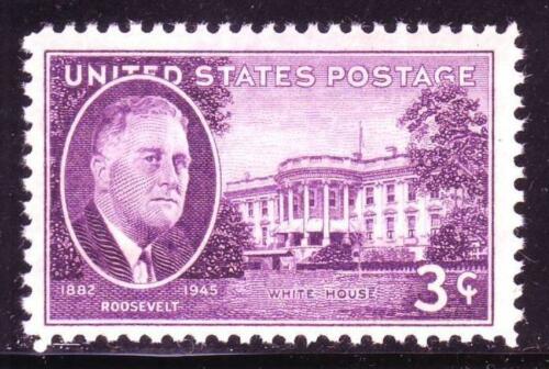 1945 Franklin D Roosevelt Single3c Postage Stamp - Scott 932 - MNH, OG - BC54c