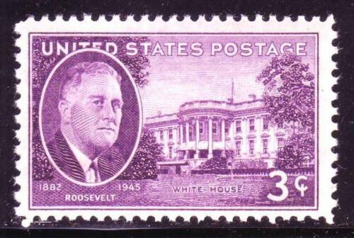 1945 Franklin D Roosevelt Single3c Postage Stamp - Sc# 932 - MNH, OG - BC54c