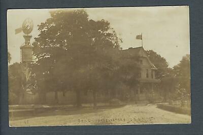 VEGAS - Early 1910 USA Photo RPPC Postcard - "Genl Headquarters USNT Sta" -FD305