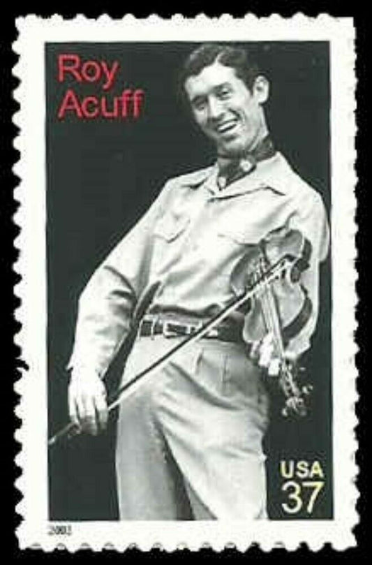 Roy Acuff Country Music Single 37c Postage Stamp - MNH, OG - Scott 3812 - DR171a