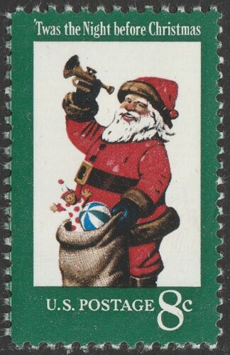1972 Christmas Santa Single 8c Postage Stamp - MNH, OG - Sc# 1472- CX418