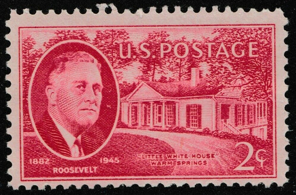1945 Franklin D Roosevelt Single 2c Postage Stamp - Sc# 931 - MNH - CT40c