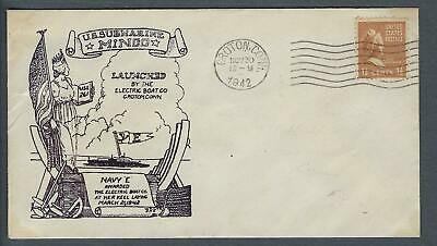 VEGAS - 1942 Submarine USS Mingo Launch Cyr Cover - Groton - FJ121