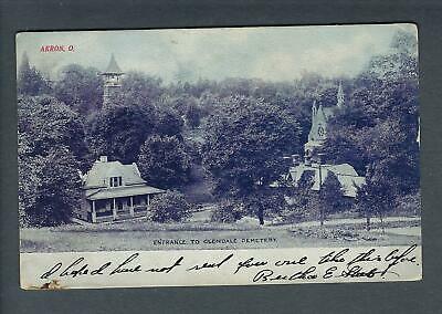 VEGAS - Early 1900s Photo Postcard - Akron, OH - Glendale Cemetery - FD332