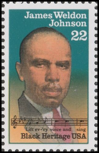 1988 James Weldon Johnson Single 22c Postage Stamp- Sc# 2371 - MNH - CW389b