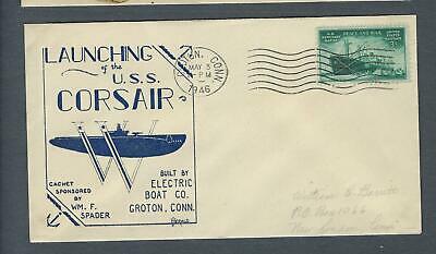 VEGAS - 1946 Submarine USS Corsair Launch Spader Cover - Groton - FK109