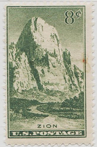 1934 Zion National Park Single 8c Postage Stamp  - Sc# 747 - MNH,OG