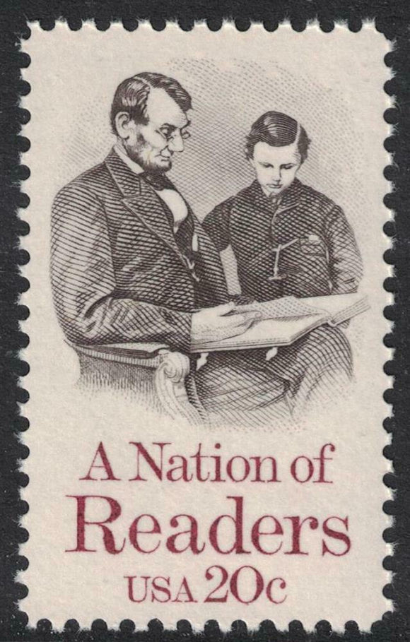 1984 A Nation Of Readers Single 20c Postage Stamp - MNH, OG - Sc# 2106