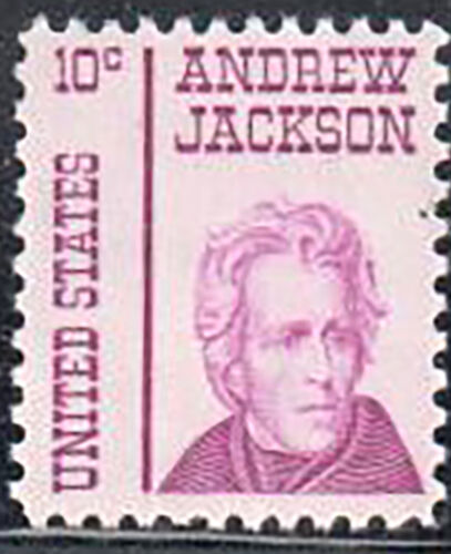 1965-78 - Andrew Jackson Single 10c Postage Stamp - Sc# 1286 - MNH, OG - CX487a