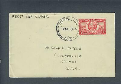 VEGAS - 1936 New Zealand Health Stamp Scott B11 FDC First Day Cover - FG125