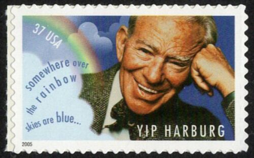 2005 Yip Harburg - Wizard Of Oz Lyrics Single 37c Postage Stamp - Scott 3905 - DR113a
