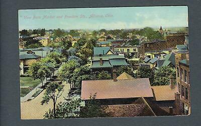 VEGAS - Posted 1910 Alliance, OH View From Market & Freedom Postcard - FE405
