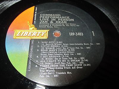 1965 - Jan & Dean - Live In Person - Liberty Records - Plays VG+ - Nice...