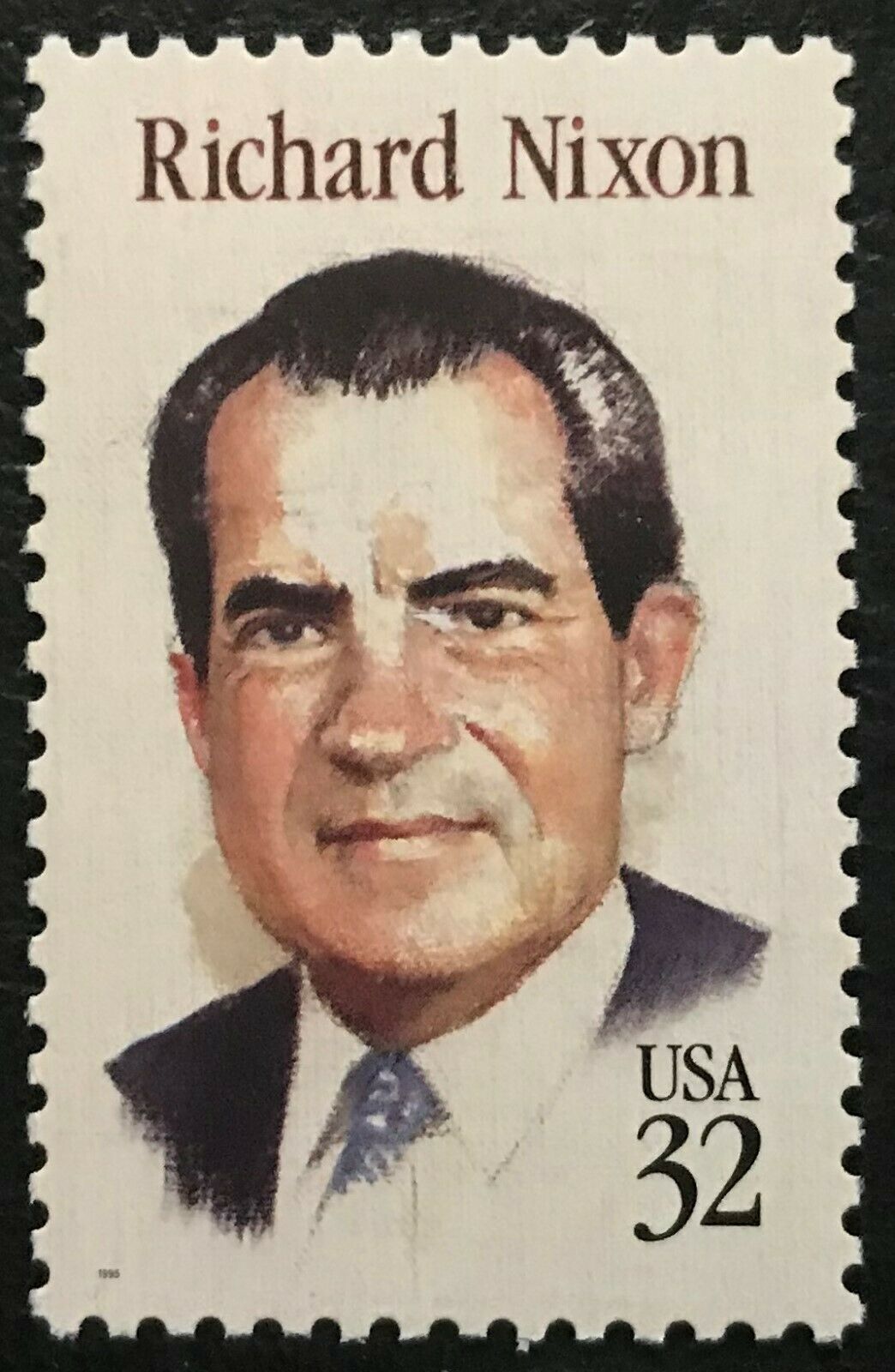 1995 Richard Nixon Single 32c Postage Stamp - MNH, OG - Scott 2955 - DS197d