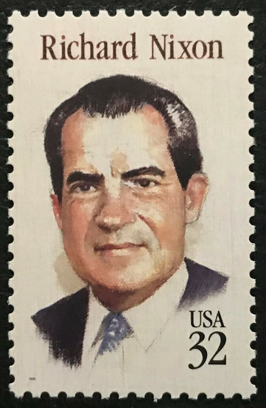 1995 Richard Nixon Single 32c Postage Stamp - MNH, OG - Scott 2955 - DS197d