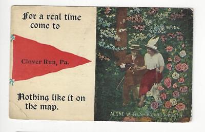 1914 USA Picture Postcard - Clover Run, PA - Read Reverse (AO57)