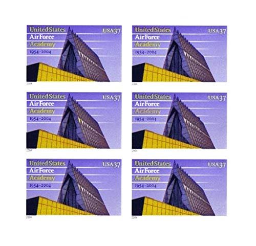 2004 U.S. Air Force Academy - USAFA - Colorado Springs -Block of 6 37c Postage Stamps - Scott 3838