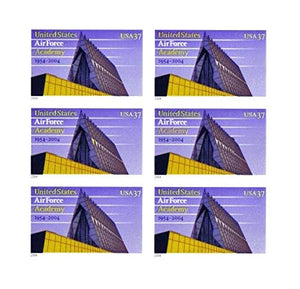 2004 U.S. Air Force Academy - USAFA - Colorado Springs -Block of 6 37c Postage Stamps - Sc# 3838
