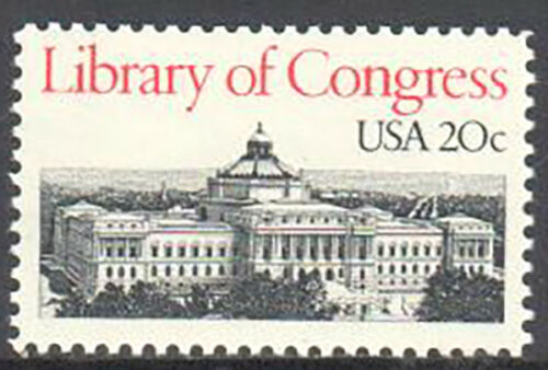 1982 Library Of Congress Single 20c Postage Stamp - Sc# 2004 - MNH - CW463d