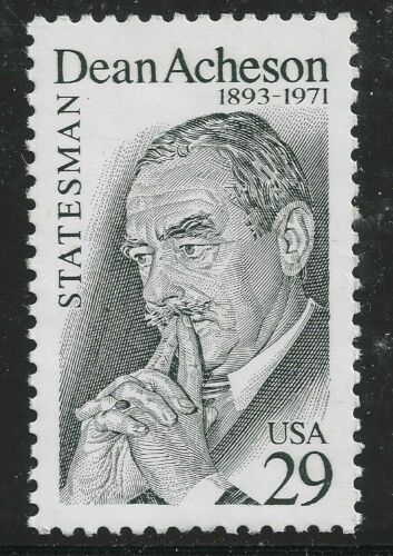 1993 Dean Acheson Single 29c Postage Stamp - MNH, OG - Scott 2755