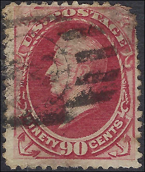 VEGAS - 1879 90c Perry - Scott166 - Thin Top Right Corner