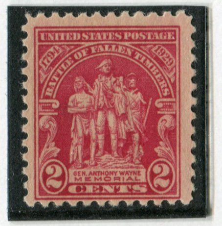 1929 General Anthony Wayne Memorial / Battle of Fallen Timbers Single 2c Postage Stamp Scott680 - MNH,OG