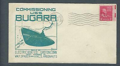 VEGAS - 1944 Submarine USS Bugara Commission Spader Cover - Groton - FH184