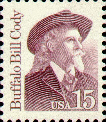 1988  Buffalo Bill Cody Single 15c Postage Stamp  - Scott 2177b 0  MNH,OG