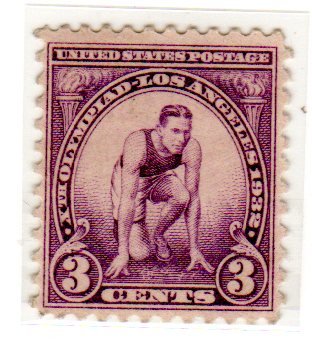 1932 Starting Mark Olympic Summer Games Single 3c Postage Stamp - Scott718 - MNH,OG