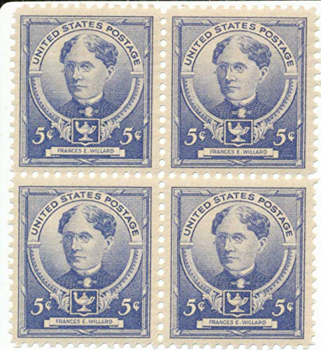 1940 Frances E Willard Block of 4 5c Postage Stamps - Scott872 - MNH,OG