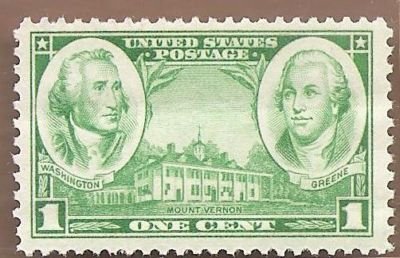 1936 Army  - George Washington Single 1c Postage Stamp - Scott 785 -  MNH,OG