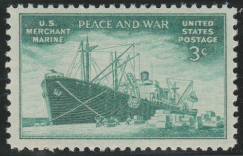 1946 U.S. Merchant Marine Commemorative Single 3c Stamp  -Scott939 - MNH,OG