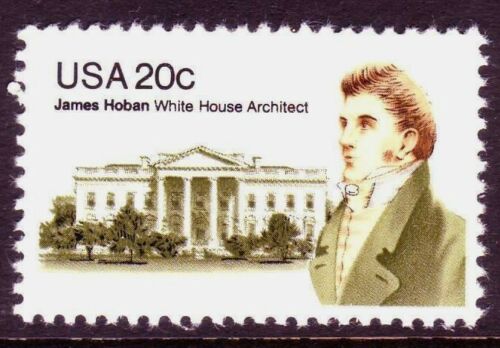 1981 James Hoban, White House Architect Single 20c Postage Stamp - Sc 1936 - MNH - CW480a